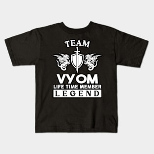 Vyom Name T Shirt - Vyom Life Time Member Legend Gift Item Tee Kids T-Shirt